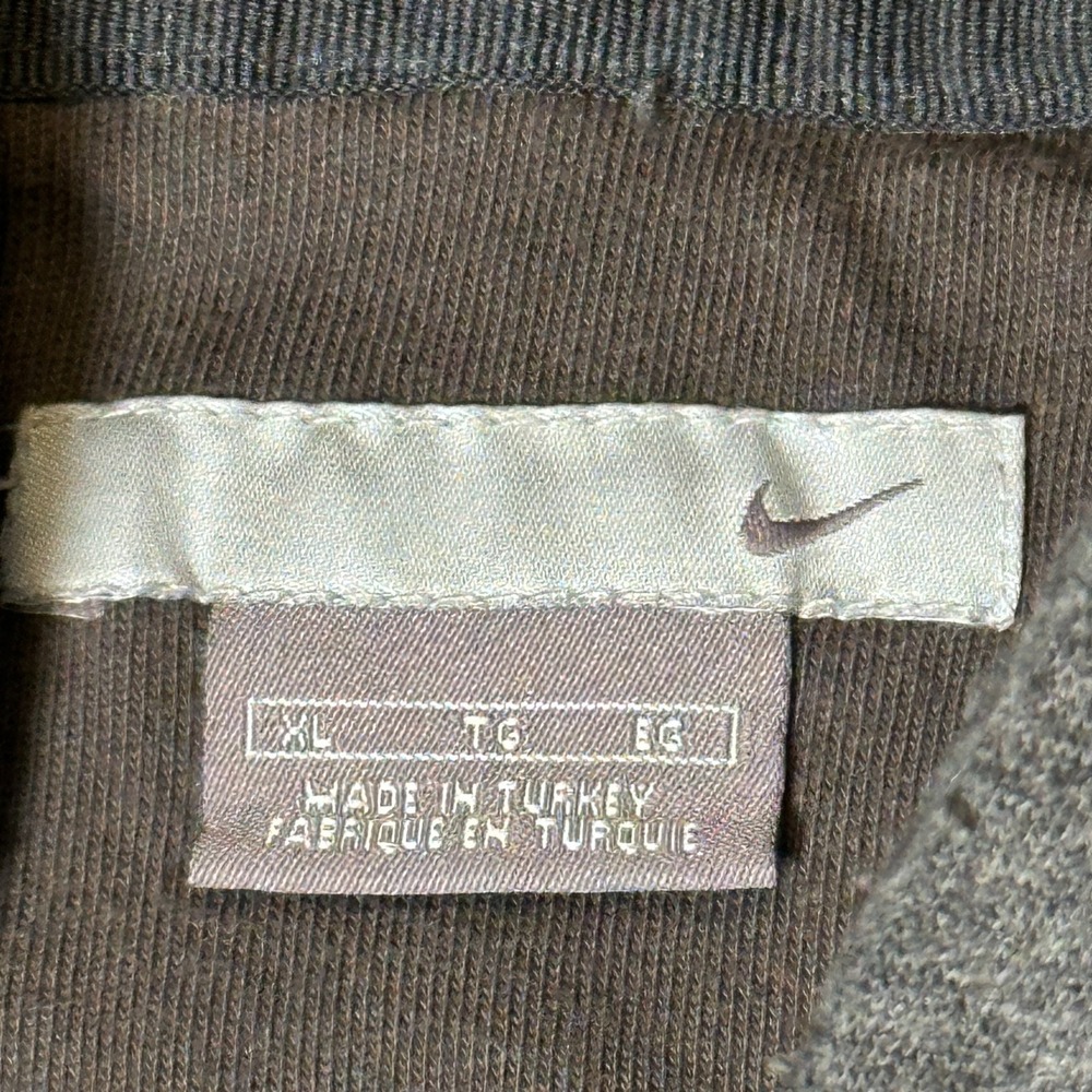 Vintage Nike Hoodie Size XL Big Logo Spellout Swoosh Fleece Cotton Blend 00s Y2k - Picture 2 of 7